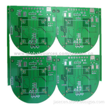 Lead free HAL PCB with green solder mask, high quality for export